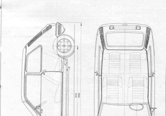 Renault 5 - drawings of the car